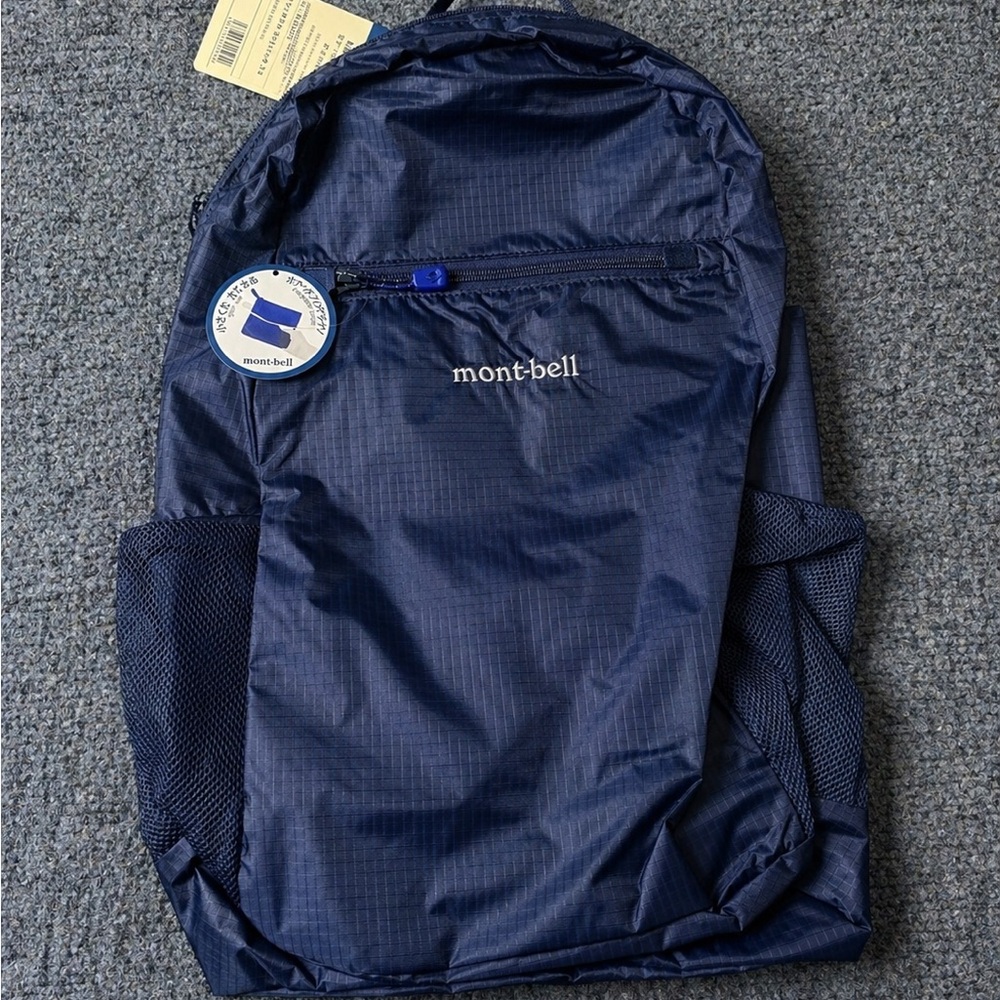 Montbell Navy Lightweight Roll-Pack Backpack for Men 20L